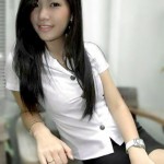 Photo's of sexy Thai University Girls in Uniform