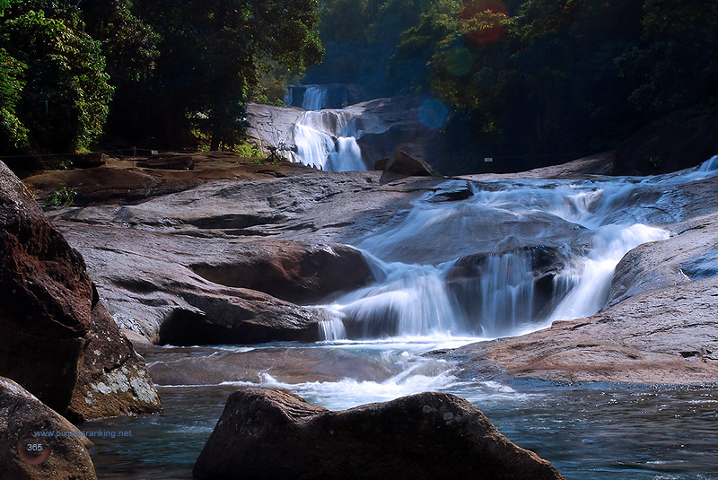 Erawan waterfall in Thailand