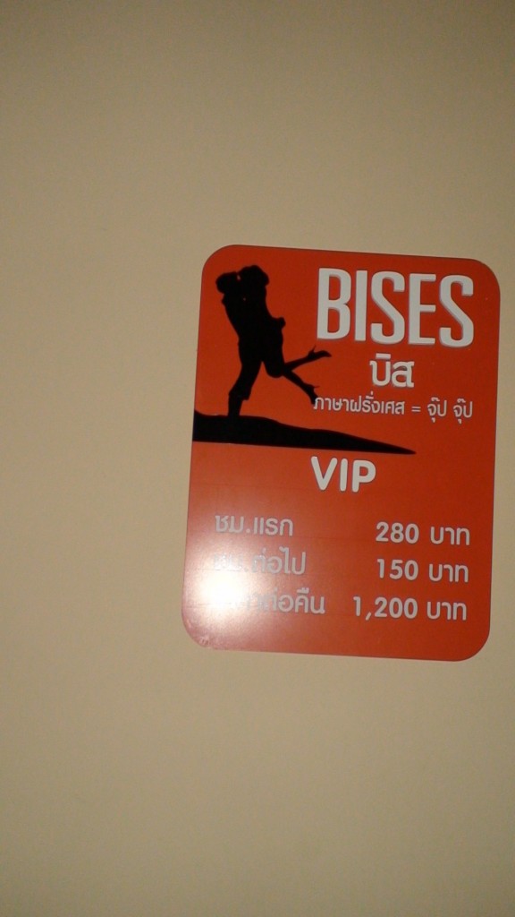 Price of Room at Bises