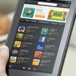 Holding the Kindle Fire