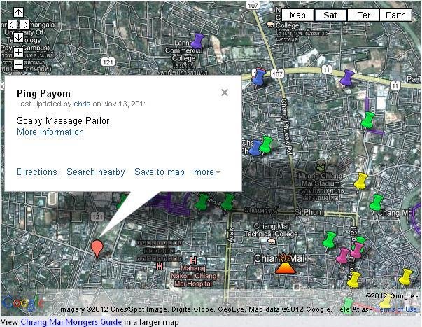 Chiang Mai Nightlife Map