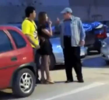 Thai man screams at Farang This is my country I'll park where I want - Video