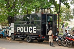thai police van thai police van