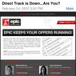 epic direct takes advantage of Direct Track going down
