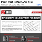 epic direct takes advantage of Direct Track going down
