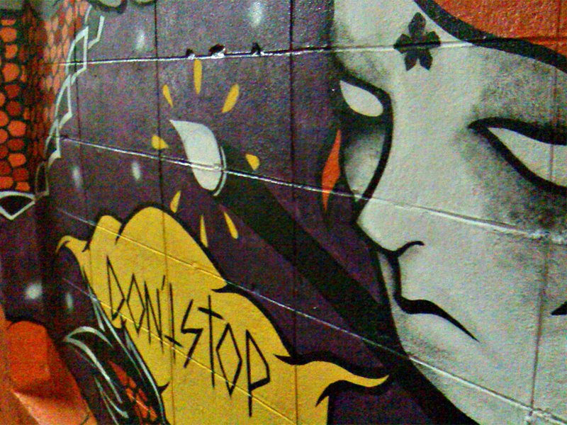 closeup graffiti